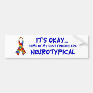 Adesivo Para Carro Amigos de Neurotypical