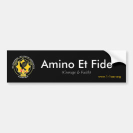 Adesivo Para Carro Amino Et Fide Bumper Sticker