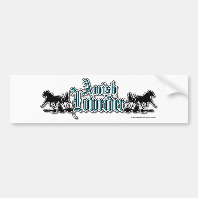 Adesivo Para Carro AmishLowrider (Frente)