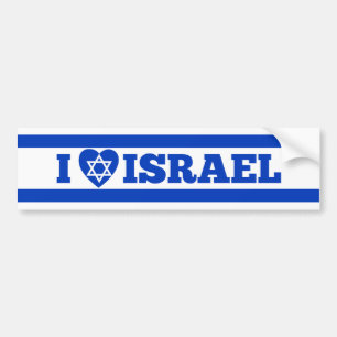 Adesivo Para Carro Amo Israel