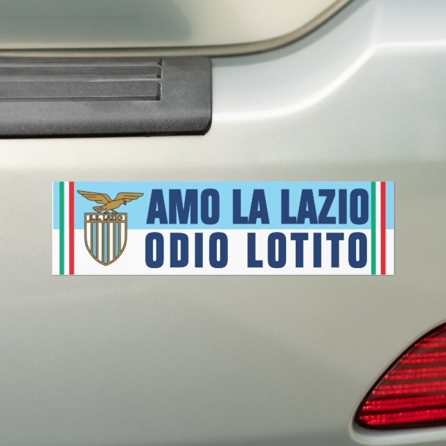 ADESIVO PARA CARRO AMO LA LAZIO (No carro)