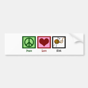 Adesivo Para Carro Amor & confecção de malhas da paz