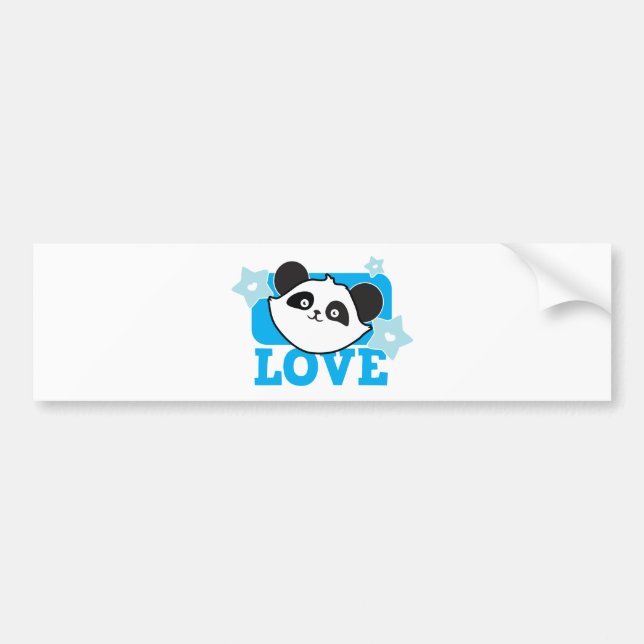 Adesivo Para Carro Amor da panda (Frente)