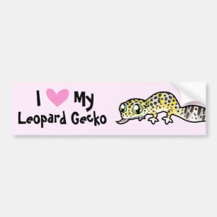 Adesivo Para Carro Amor de Lagartixa Leopardo