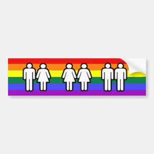 Adesivo Para Carro Amor é Orgulho gay Rainbow