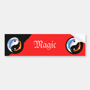 Adesivo Para Carro Amor e Paz Yin-Yang