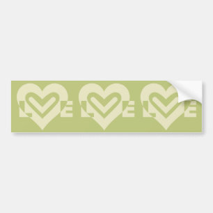 Adesivo Para Carro Amor em Sage Green