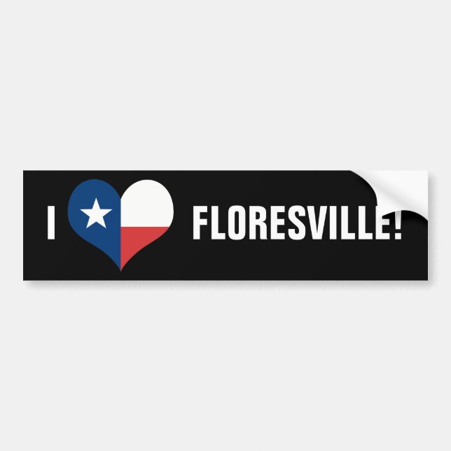 ADESIVO PARA CARRO AMOR FLORESVILLE! (Frente)