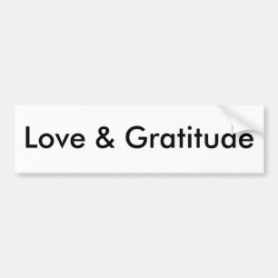 Adesivo Para Carro Amor & gratitude