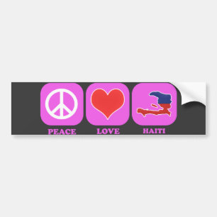 Adesivo Para Carro Amor Haiti da paz