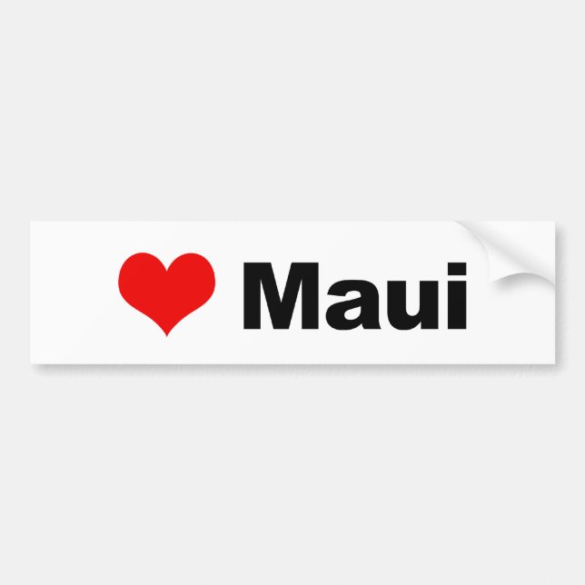 Adesivo Para Carro Amor Maui (Frente)