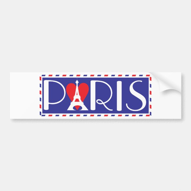 Adesivo Para Carro Amor Paris (Frente)