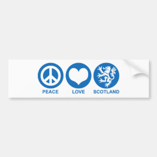 Adesivo Para Carro Amor Scotland da paz