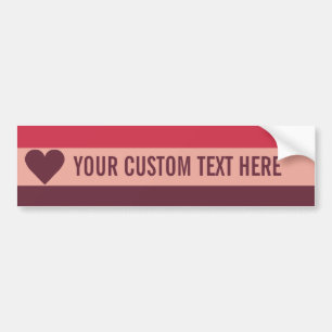 Adesivo Para Carro amortecedor personalizado do coração do namorados