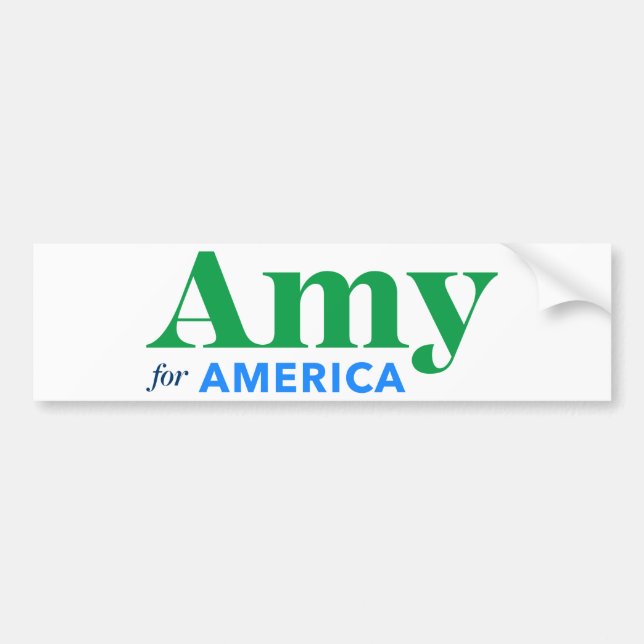 Adesivo Para Carro Amy Klobuchar 2020 Amy para Presidente (Frente)