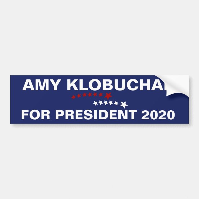 Adesivo Para Carro Amy Klobuchar para o presidente 2020 (Frente)
