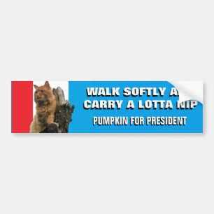 Adesivo Para Carro Ande suavemente e Carregar Nip Pumpkin para Presid