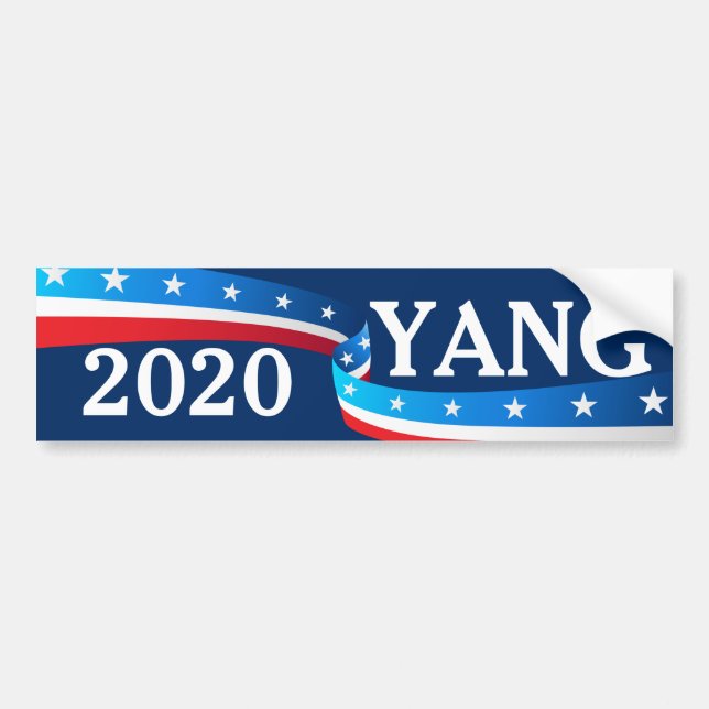 Adesivo Para Carro Andrew Yang 2020 Presidente (Frente)