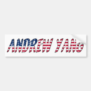 Adesivo Para Carro Andrew Yang Democrat candidato presidencial 2020