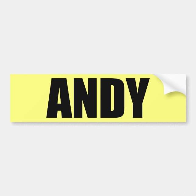 Adesivo Para Carro Andy (Frente)
