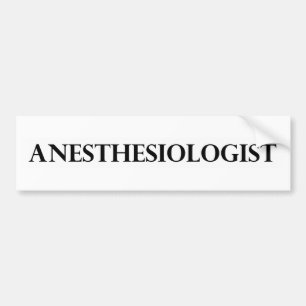 Adesivo Para Carro Anesthesiologist