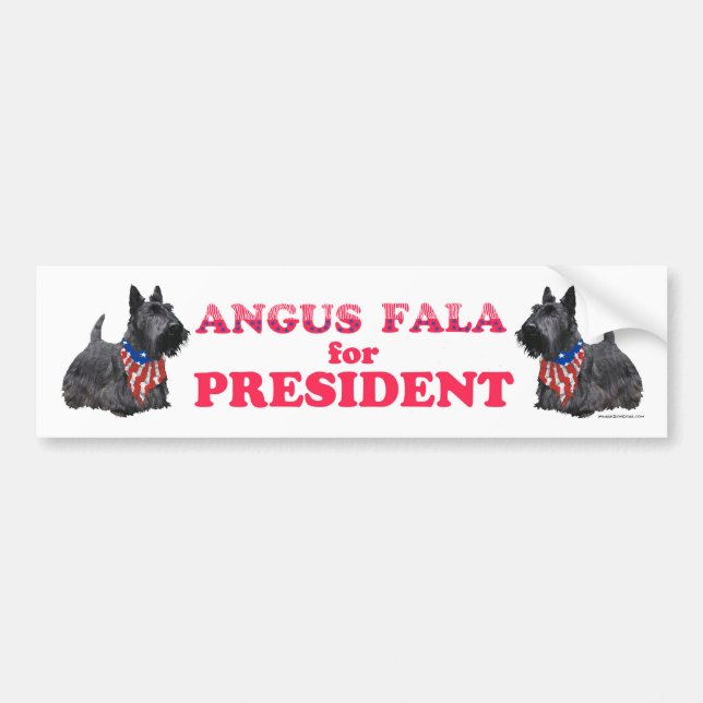 Adesivo Para Carro Angus Fala para o PRESIDENTE (Frente)