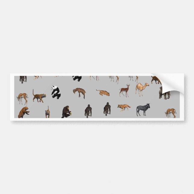 Adesivo Para Carro Animais (Frente)