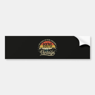 Adesivo Para Carro Aniversário de 50 anos Vintage 1976
