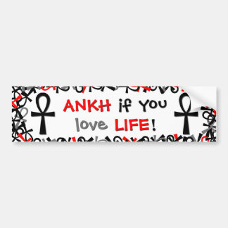 Adesivo Para Carro Ankh se você ama a vida