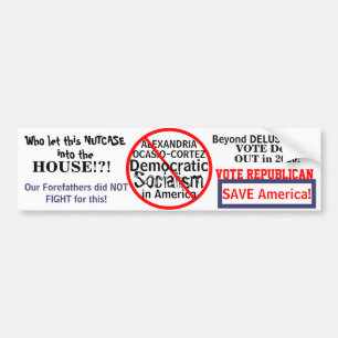 Adesivo Para Carro Ano Eleitoral de Edição do Ocasio-Cortez Democr