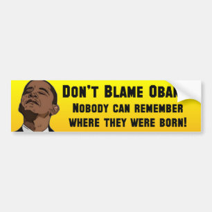 Adesivo Para Carro Anti Barack Obama Birther
