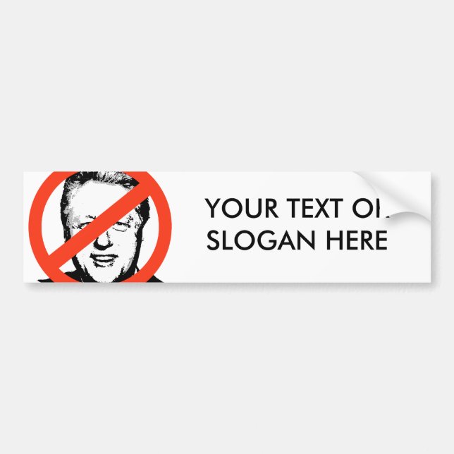 ADESIVO PARA CARRO ANTI-BILL CLINTON (Frente)