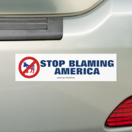Adesivo Para Carro Anti-Democratas Parem De Culpar A América