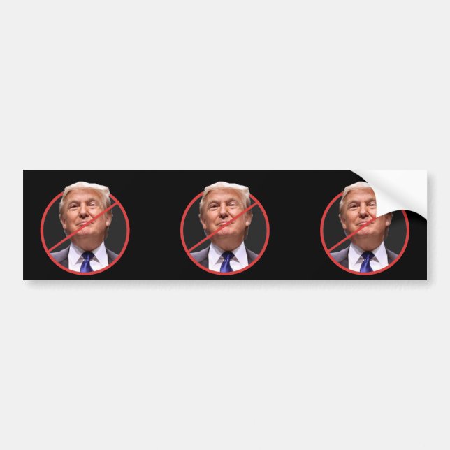 Adesivo Para Carro Anti Donald Trump Bumper Sticker (Frente)