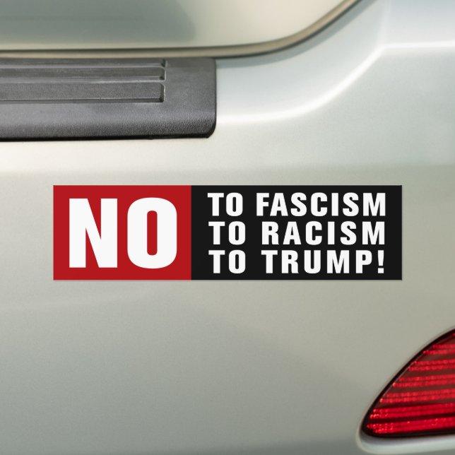 Adesivo Para Carro Anti-fascismo Anti-Racismo (No carro)