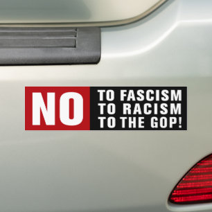 Adesivo Para Carro Anti-Fascismo Anti-Racismo Anti-Republicano
