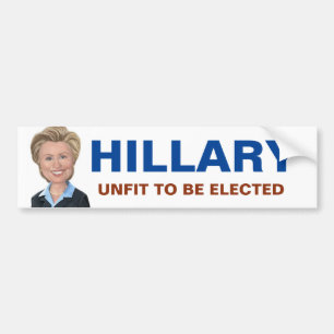 Adesivo Para Carro Anti Hillary Clinton