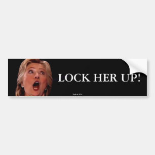 Adesivo Para Carro Anti-Hillary Clinton - trave seu autocolante no