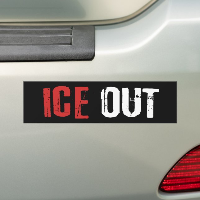 Adesivo Para Carro Anti ICE Out Political Activism Protest (No carro)
