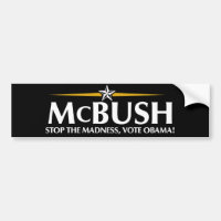 Anti-McCain autocolante no vidro traseiro de