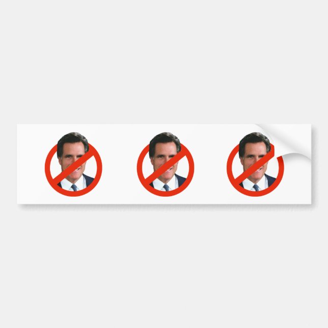 ADESIVO PARA CARRO ANTI MITT ROMNEY (Frente)