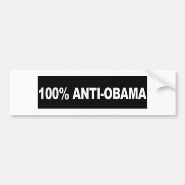 Adesivo Para Carro Anti-Obama 100% (Frente)