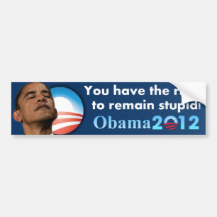Adesivo Para Carro Anti Obama 2012