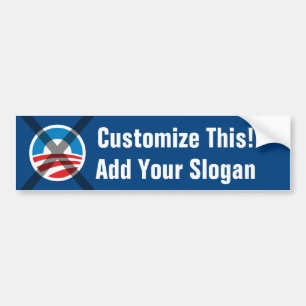 Adesivo Para Carro Anti Obama Bumper Sticker FAÇA SEU PRÓPRIO!