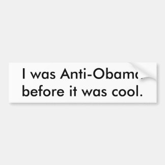 Adesivo Para Carro Anti-Obama Bumpersticker