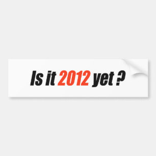 Adesivo Para Carro Anti-Obama Bumpersticker - 2012 ainda