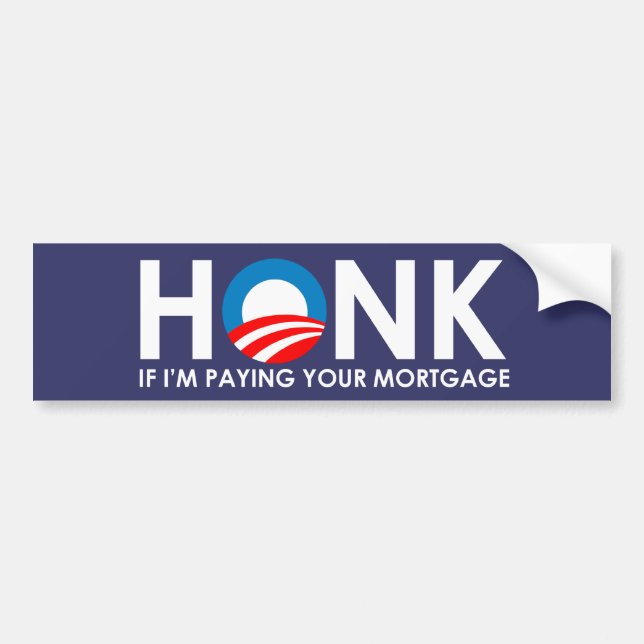 Adesivo Para Carro Anti-Obama Bumpersticker - Honk se pagar Im seu (Frente)