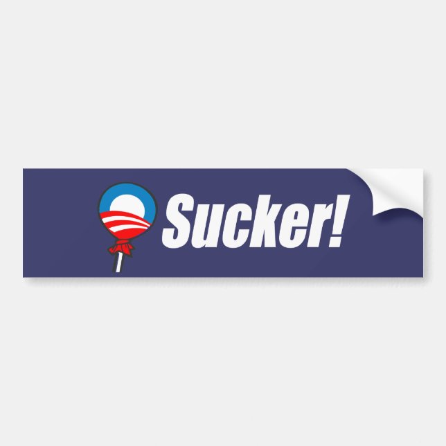 Adesivo Para Carro Anti-Obama Bumpersticker - otário (Frente)