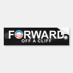 Adesivo Para Carro Anti Obama - envie - fora de um clif