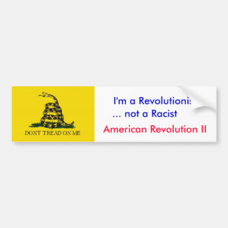 Adesivo Para Carro Anti-Obama: Eu não sou um racista